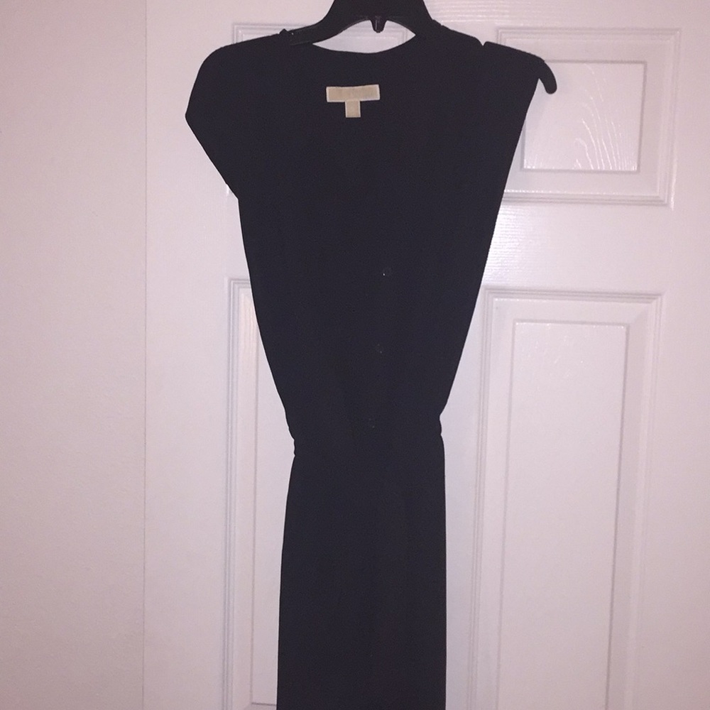 Michael kors sleeveless jumpsuit with belt